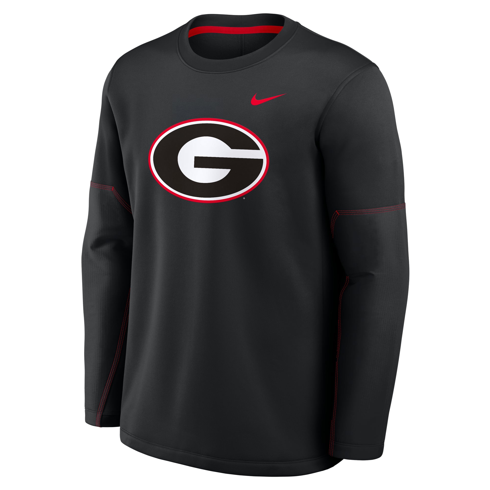 Men's Nike Georgia Bulldogs 2026 Sideline Coaches Therma-FIT Long Sleeve Top